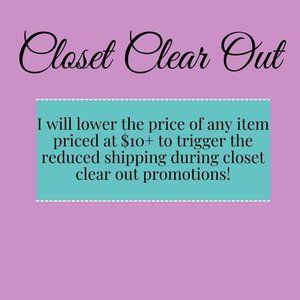 Closet Clear Out!